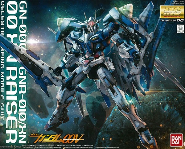 BANDAI GUNPLA MG 1/100 00 XN RAISER 3 BANDAI GUNPLA MG 1/100 00 XN RAISER