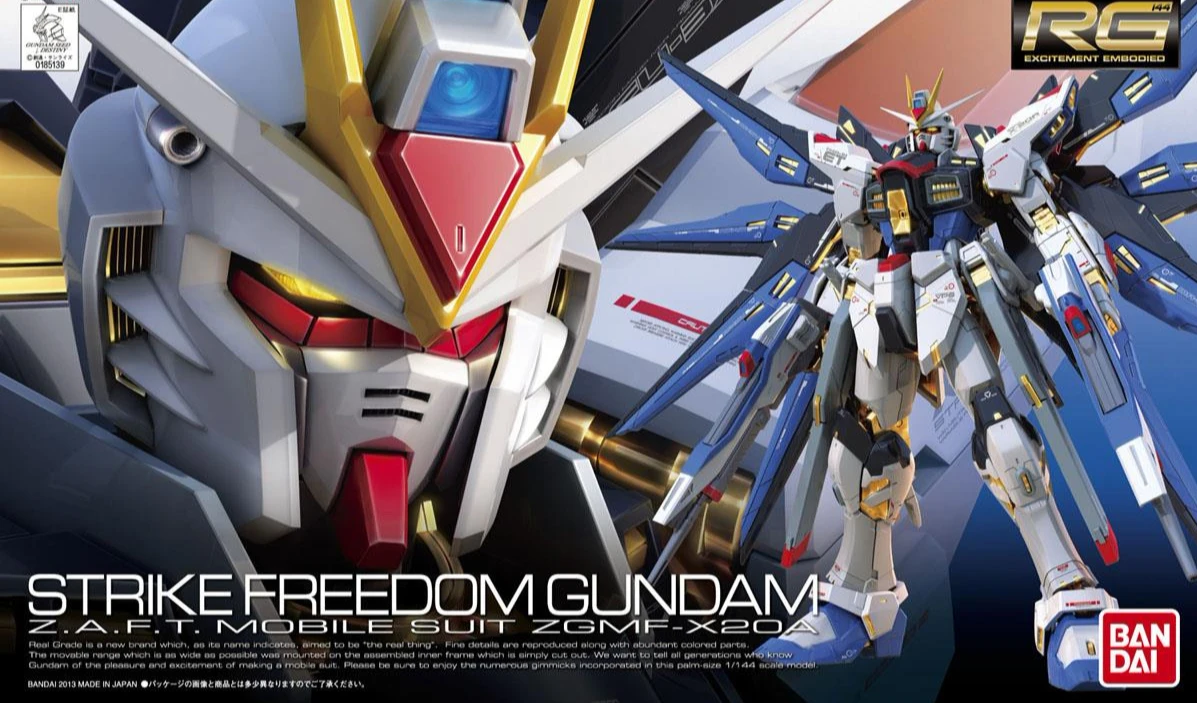 BANDAI GUN83116 GUNPLA RG 1/144 ZGMF-X20A STRIKE FREEDOM GUNDAM 3 BANDAI GUN83116 GUNPLA RG 1/144 ZGMF-X20A STRIKE FREEDOM GUNDAM