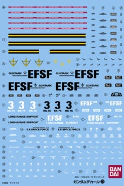 Bandai 1 PACK DECAL DECAL N°73 GUNTANK