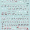 Bandai 1 PACK DECAL N°122 GUNDAM HATHAWAY MULTI 1 -Jouet Modèle Boutique 4573102619860
