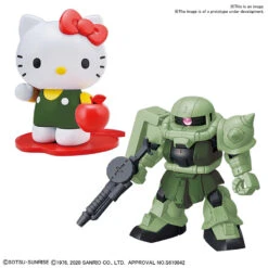 BANDAI GUN74211 SD CROSS SILHOUETTE HELLO KITTY CHAR ZAKU 2 -Jouet Modèle Boutique 74211a