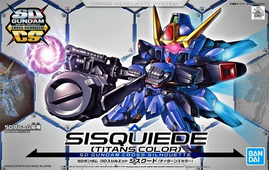 BANDAI GUN65202 GUNPLA SD CROSS SILHOUETTE SISQUIEDE TITANS COL 3 BANDAI GUN65202 GUNPLA SD CROSS SILHOUETTE SISQUIEDE TITANS COL