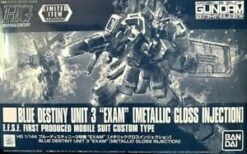 BANDAI GUN68538 GUNPLA HG 1/144 GUNDAM BLUE DESTINY EXAM 3 METALLIC GLOSS INJECTION