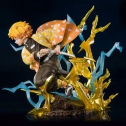 BANDAI Demon Slayer Kimetsu No Yaiba Figuarts Zero Zenitsu Thunderclap & Flash 15cm -Jouet Modèle Boutique demon slayer figurine zenitsu agatsuma thunderclap and flash figuarts zero 4