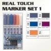 BANDAI GUNPLA MARKER REAL TOUCH 1 SET 6 GUNDAM -Jouet Modèle Boutique gms112 real touch gundam marker set 1 set of 6