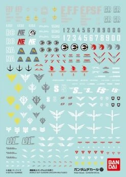 Bandai 1 PACK DECAL N°107 GUNDAM UC