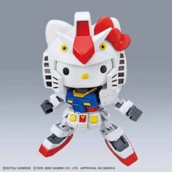 BANDAI GUN70469 SD HELLO KITTY/GUNDAM RX-78-2 EX STAND -Jouet Modèle Boutique sdex hello kitty rx782 9