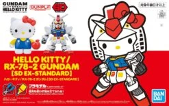 BANDAI GUN70469 SD HELLO KITTY/GUNDAM RX-78-2 EX STAND
