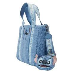 Disney Loungefly Tote Bag Stitch Plush With Coin -Jouet Modèle Boutique wdtb2899 lfdisneystitchpluscrossbodywithcoinbag4766side